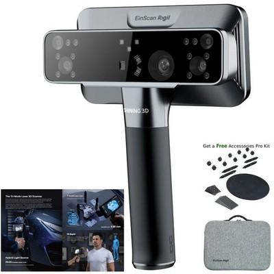 EinScan Rigil Wireless Laser 3D scanner, 0.04mm Acc. w/ Accessories Pro Kit & SW