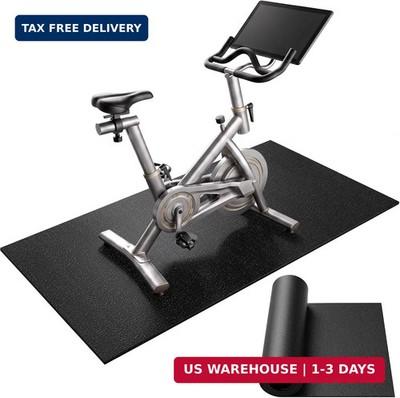 Exercise Bike Mat 70" x 30", 0.2"/0.25" Thick, Compatible with Peloton Bike