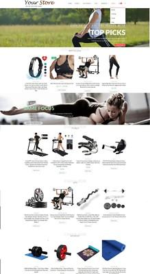 Exercise & Fitness Store - eCommerce Amazon Affiliate/Dropship + Free Hosting