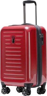 Expandable Red Hardside Carry-On Suitcase with 360° Spinner Wheels & TSA Lock