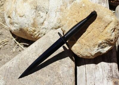 Fairbairn Sykes British Army Commando knife 3rd pattern steel handle With Sheath