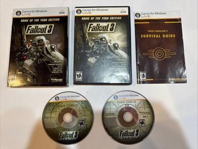 Fallout 3: Game of the Year Edition 2 Disc PC DVD Windows Live CIB Complete