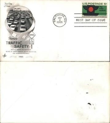 FDC Promote Traffic Safety 1965 Baltimore, MD First Day Cover
