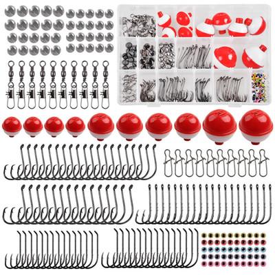 Fishing Bobbers Tackle Kit, 205pcs Basic Box silver