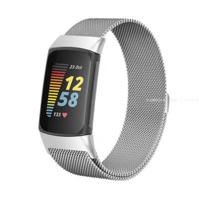 Fitbit Charge 3 4 5 Strap Replacement mesh Band Metal Stainless Steel Magnet