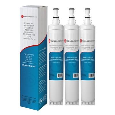 Fits Whirlpool 4396508 EDR5RXD1 4396510 Refrigerator Water Filter 3 Pack