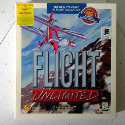 Flight Unlimited Aerobatic Airplane Flight Simulator PC Big Box Complete CIB