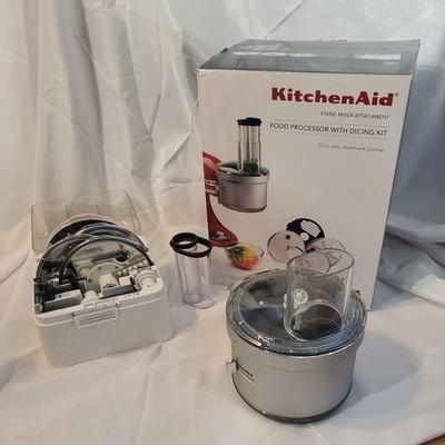 Food Processor Attachment with Dicing Kit for KitchenAid Stand Mixers KSM2FPA