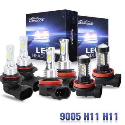 For Honda Pilot 2006-2018 6x LED Headlight High / Low Beam + Fog Light Bulbs Kit