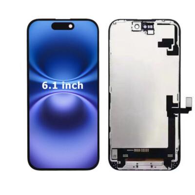 For iPhone 16 6.1" LCD Touch Screen Digitizer Display Replacement Assembly Frame