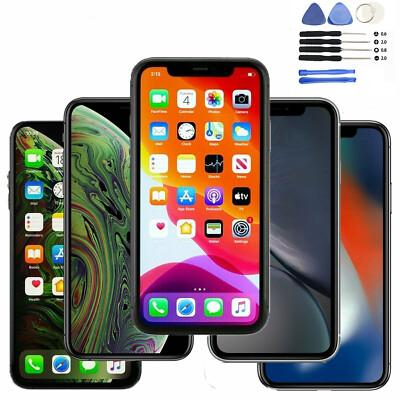 For iPhone XR Max 11 12 13 14 15 16 Pro OLED LCD Touch Screen Replacement Lot
