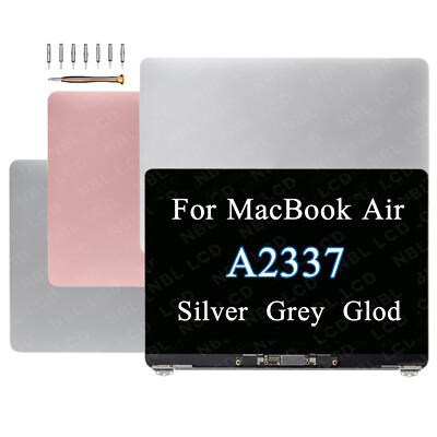 for MacBook Air A2337 2020 M1 EMC 3598 LCD Screen Display Assembly Replacement A