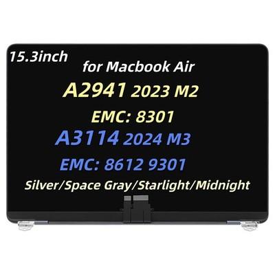 For MacBook Air A3114 2024 M3 EMC 8612 9301 LCD Screen Replacement Assembly