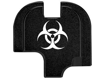for Springfield Echelon Slide Cover Back Plate Aluminum Engraved Skulls