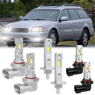 For Subaru Outback 2000-2004 LED Headlight Bulbs combo High Low Beam Fog Light