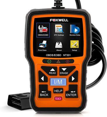 FOXWELL NT301 Code Reader OBD2 Scanner Car Check Engine Fault Diagnostic Tool