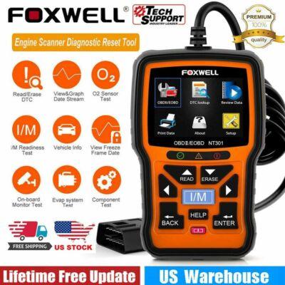 Foxwell NT301 OBD2 Scanner Code Reader Check Engine Fault Car Diagnostic Tool US
