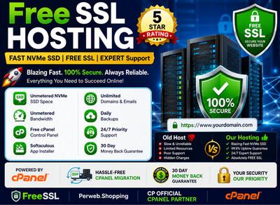 Free SSL Hosting – 🔒Unlimited SSD + Websites | Ultra Fast Speed | $15.99/Year!