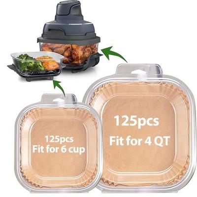 Fryer Liners for Ninja Crispi, Disposable 125 + 125 Pcs Ninja Crispi for Ninj...