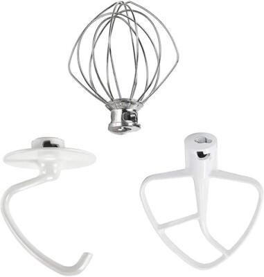 Funmit Mixers Accessories K45WW Wire Whip K45DH Dough Hook K45B Coated Flat B...