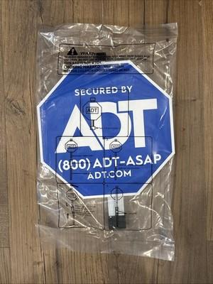 {G} ADT Security Yard Sign 28" Aluminum Weatherproof NEW