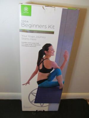 Gaiam Yoga Beginners Kit, Mat, Strap, and Brick