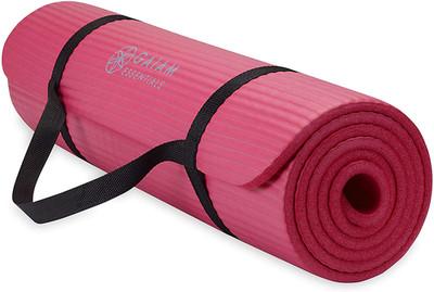 Gaiam Yoga Mat, Pilates & Exercise Mat, Thick 2/5" (10Mm) Workout Mat with Easy-