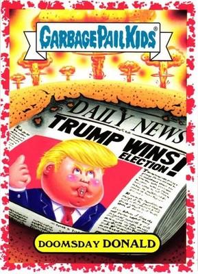 GARBAGE PAIL KIDS 2017 SERIES 1 ADAM-GEDDON PICK YOUR CARD *BLOODY RED* STICKERS