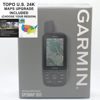 Garmin GPSMAP 66s w/ Maps Upgrade TOPO US 24K High Detail Trails Topographic