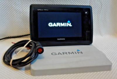 GARMIN GPSMAP 741xs GPS CHARTPLOTTER ClearVü SideVü CHIRP FISHFINDER w PWR COVER