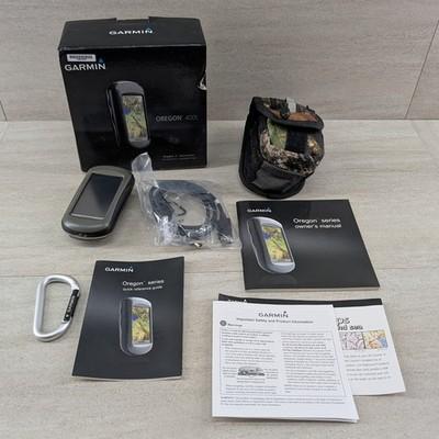 Garmin Oregon 400t Handheld GPS Nav Includes Box Manuals Outfitters Case Cables