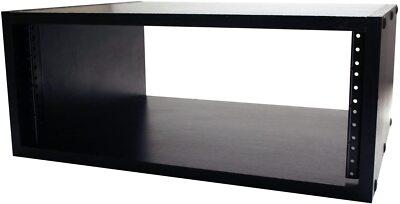 Gator Cases Wooden Studio Rack; 4U Size with 15.25" Depth - Black (GR-STUDIO-4U)