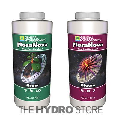 General Hydroponics FloraNova Grow Bloom Pint - gh flora nova 16oz pt