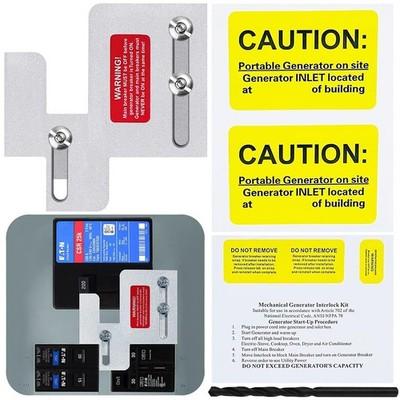Generator Interlock Kit Compatible Eaton Cutler Hammer BR SERIES 150 and 20