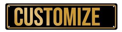 Generic Custom Aluminum Sign, Personalized Metal Signs with Text Logo Photo