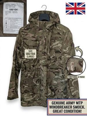 Genuine British Army MTP Windproof Combat Smock Jacket 180/104 Large Cadets PCS