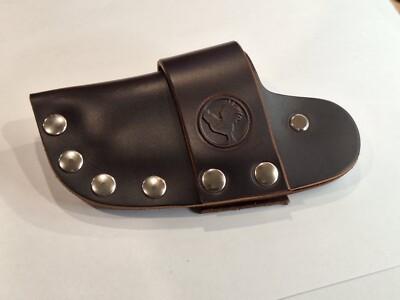 GENUINE LEATHER QUICK-DRAW SHEATH for BUCK 110+ FOLDING KNIFE - BROWN
