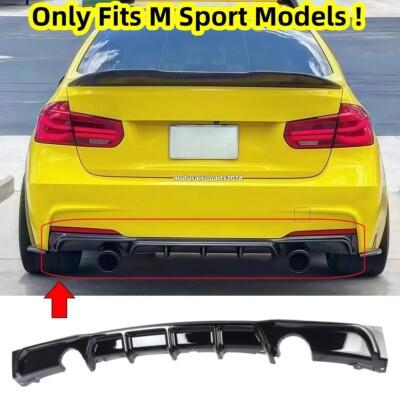 Gloss Black Rear Diffuser Fit For BMW 3 Series F30 F31 340i 12-18 (Only M Sport)