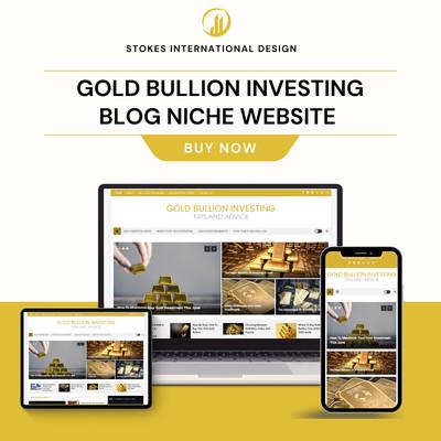 *GOLD INVESTING * affiliate website business for sale w/ AUTO UPDATING CONTENT