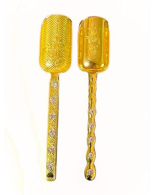 Gold Mini Serving Scoop Rhinestone Sugar Spoon Coffee Bar Tea Dessert Table