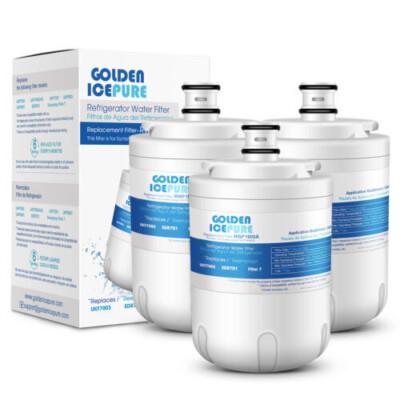 GOLDEN ICEPURE UKF7003 Refrigerator Water Filter Replacemnt for UKF7001 ,3PACK