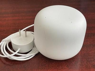 Google Nest WIFI AC1200 Add-on Point Range Extender Model H2E White w/Power Cord