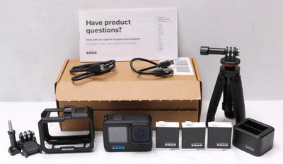 GoPro HERO 11 Black 27MP Action Camera Kit w/3 Batteries, Charger & Tripod