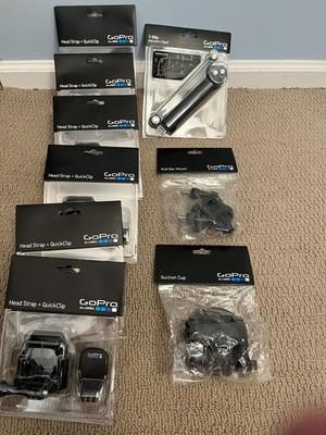 GoPro Hero 13 accessories BUNDLE Roll Bar, Head, Suction, 3Way Grip 9 - Pieces