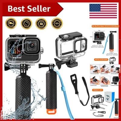 GoPro Hero Waterproof Case - 60M Diving Shell with Floating Grip Accessory Kit