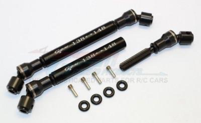 GPM Racing Axial SMT10 Black Aluminum / Steel Center Driveshaft Set MJ237SA-BK