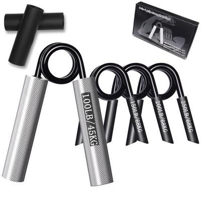 Grip Strength Trainer 4 Pack, 100LB-250LB Hand Gripper Strengthener, Non-Slip...