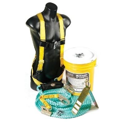 Guardian 00805 Rooftop Safety Kit Fall Protection Harness Lifeline Anchor Bucket