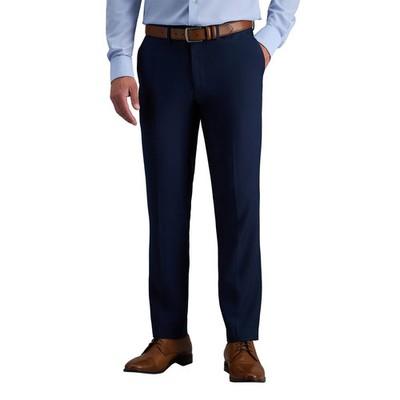 Haggar Men's Dress Pant - Straight Fit Stretch Trousers - Super Flex Waistband