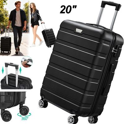 Hardside Carry On Luggage 20" Suitcase Spinner Wheels TSA Lock Airline Approved